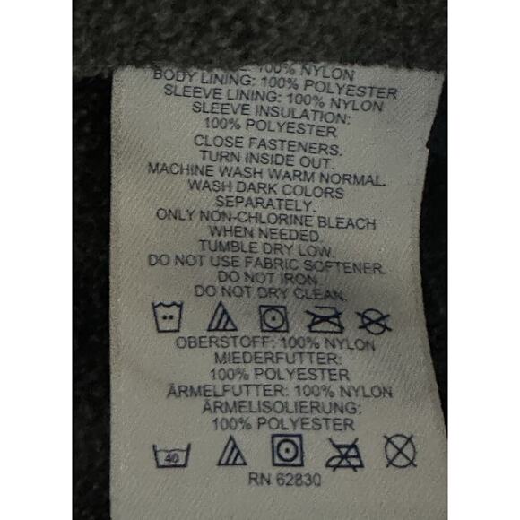 Lands End Orange Jacket Mens Windcheck Hooded Fleece Lined Large 42-44 EUC - Picture 8 of 13